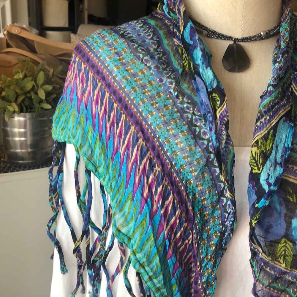 Boho style colorful scarf